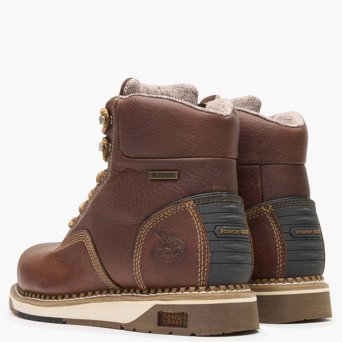 Men Georgia Boot AMP LT Wedge Steel Toe Waterproof Work Boot