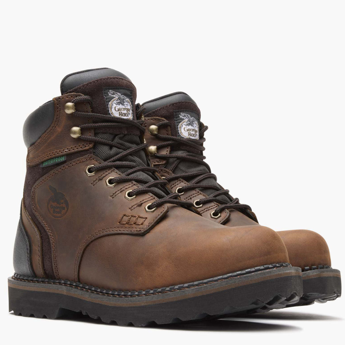 Men Georgia Boot Brookville Steel Toe Waterproof Work Boot