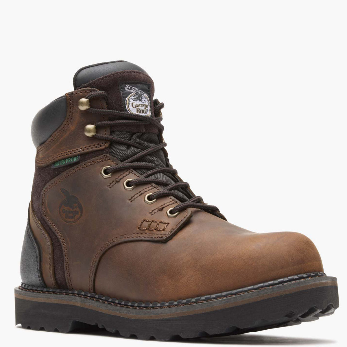 Men Georgia Boot Brookville Steel Toe Waterproof Work Boot
