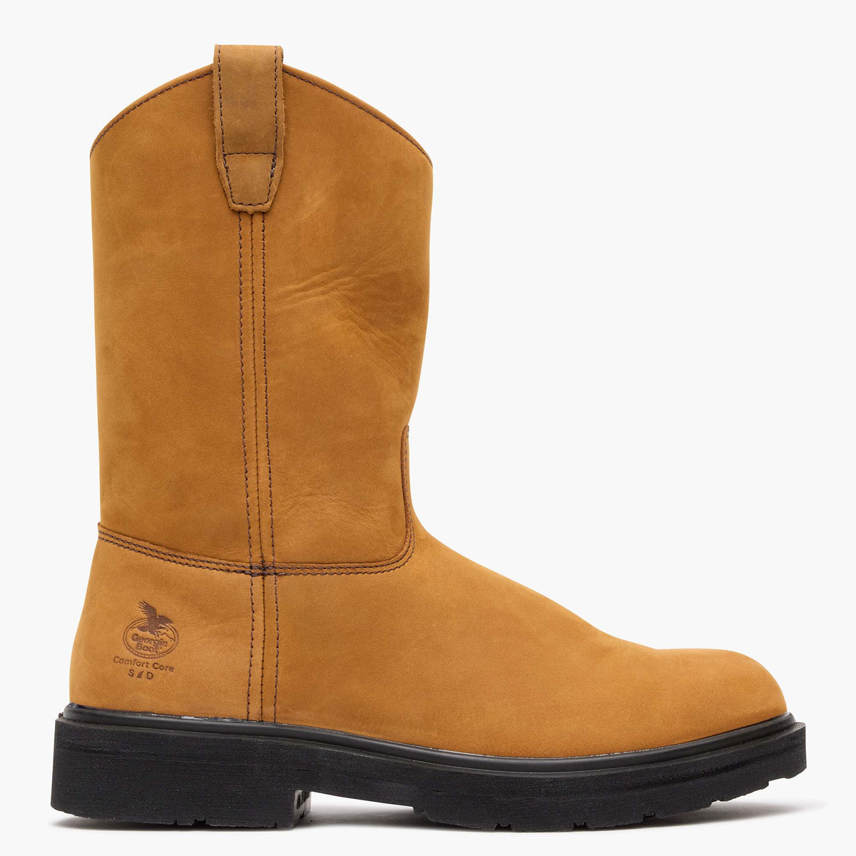 Men Georgia Boot Steel Toe Static-Dissipative Work Pull On