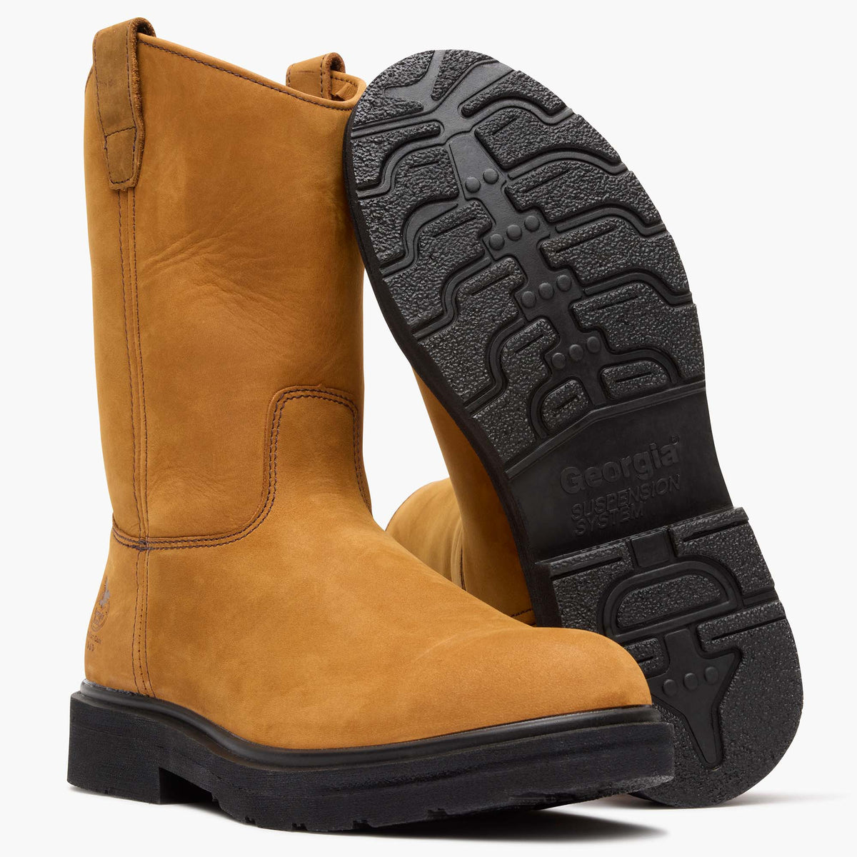 Men Georgia Boot Steel Toe Static-Dissipative Work Pull On