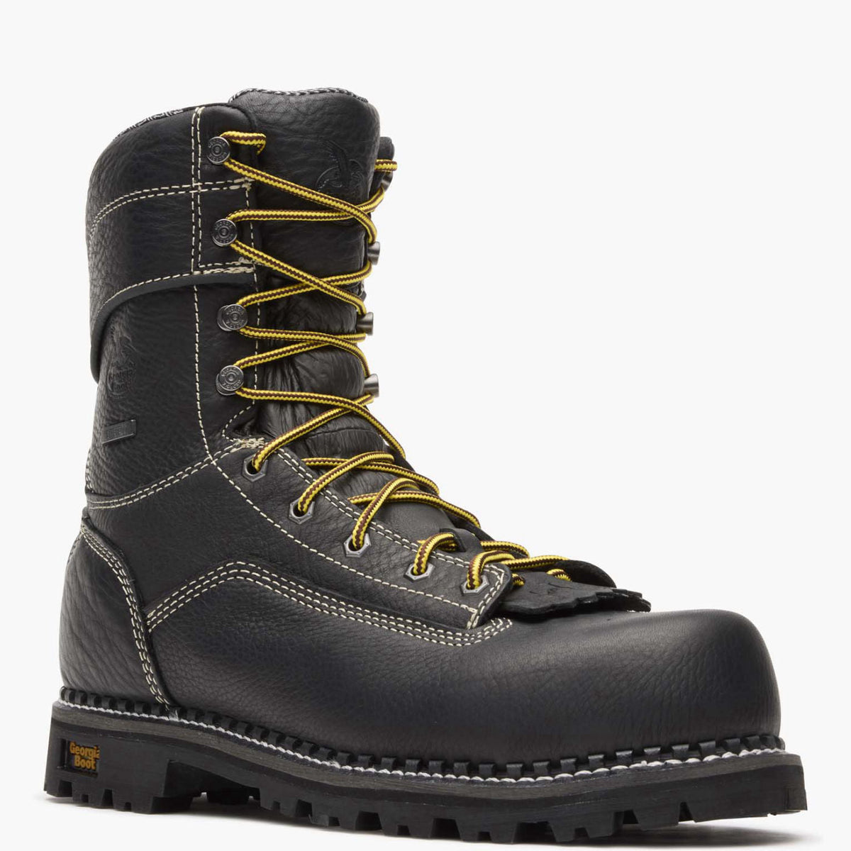 Men Georgia Boot AMP LT Logger Composite Toe Waterproof Work Boot