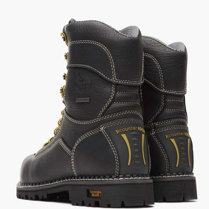 Men Georgia Boot AMP LT Logger Composite Toe Waterproof Work Boot