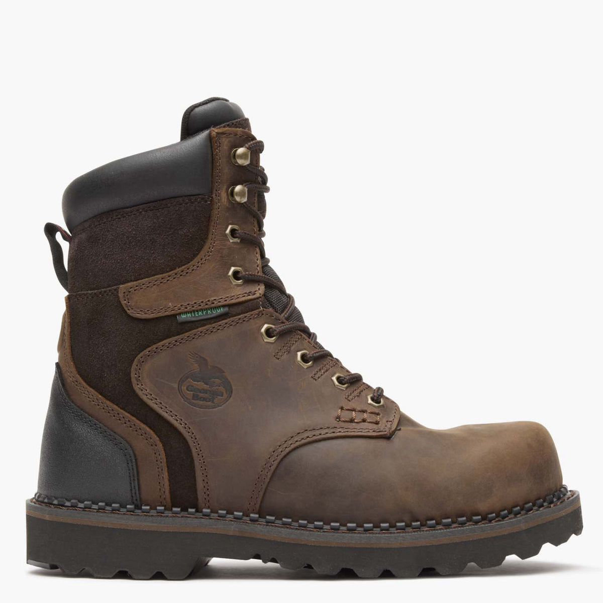 Men Georgia Boot Brookville Steel Toe Waterproof Work Boot