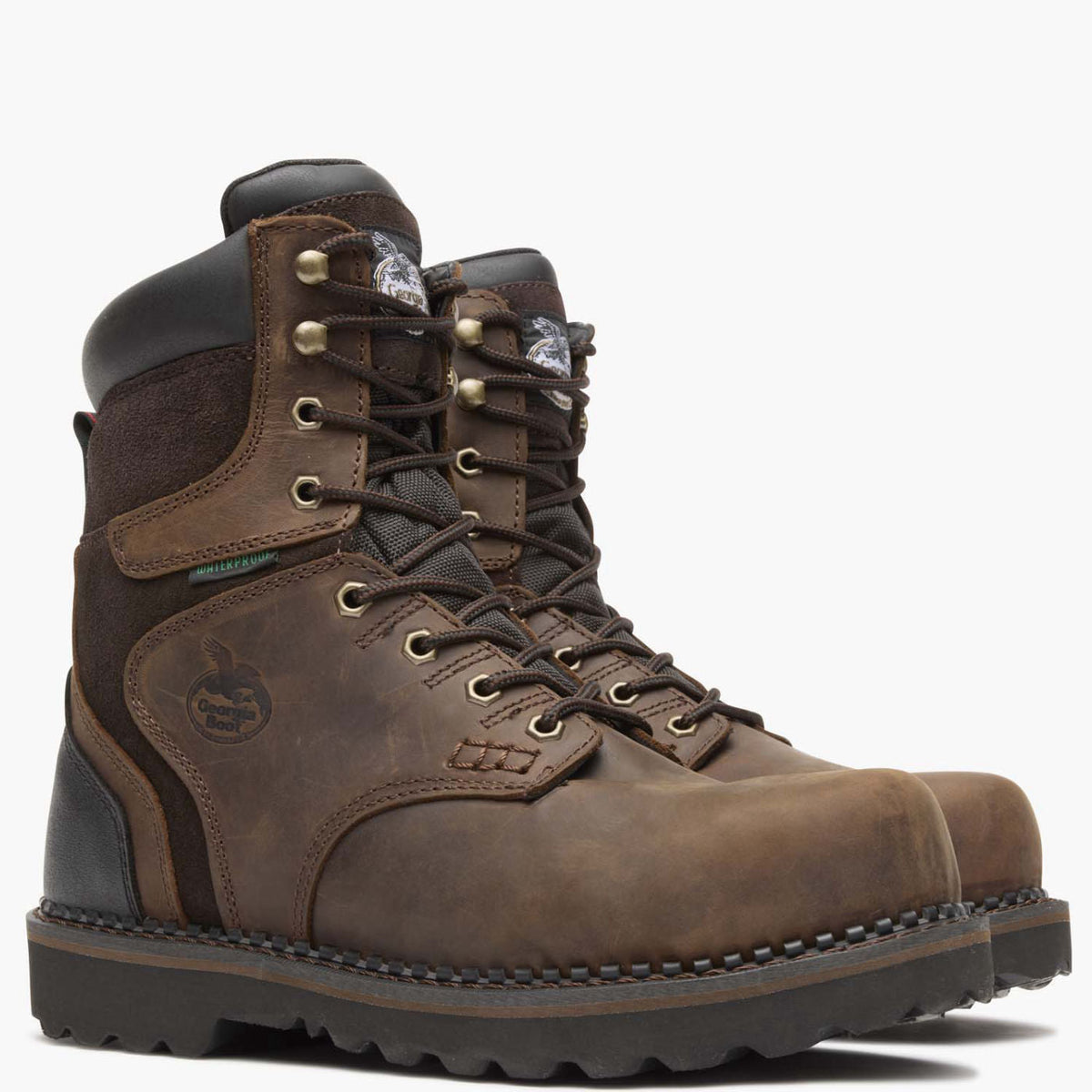 Men Georgia Boot Brookville Steel Toe Waterproof Work Boot