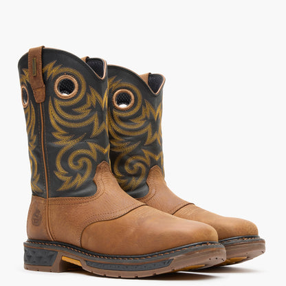Men Georgia Boot Carbo-Tec LT Steel Toe Waterproof Pull On Work Boot