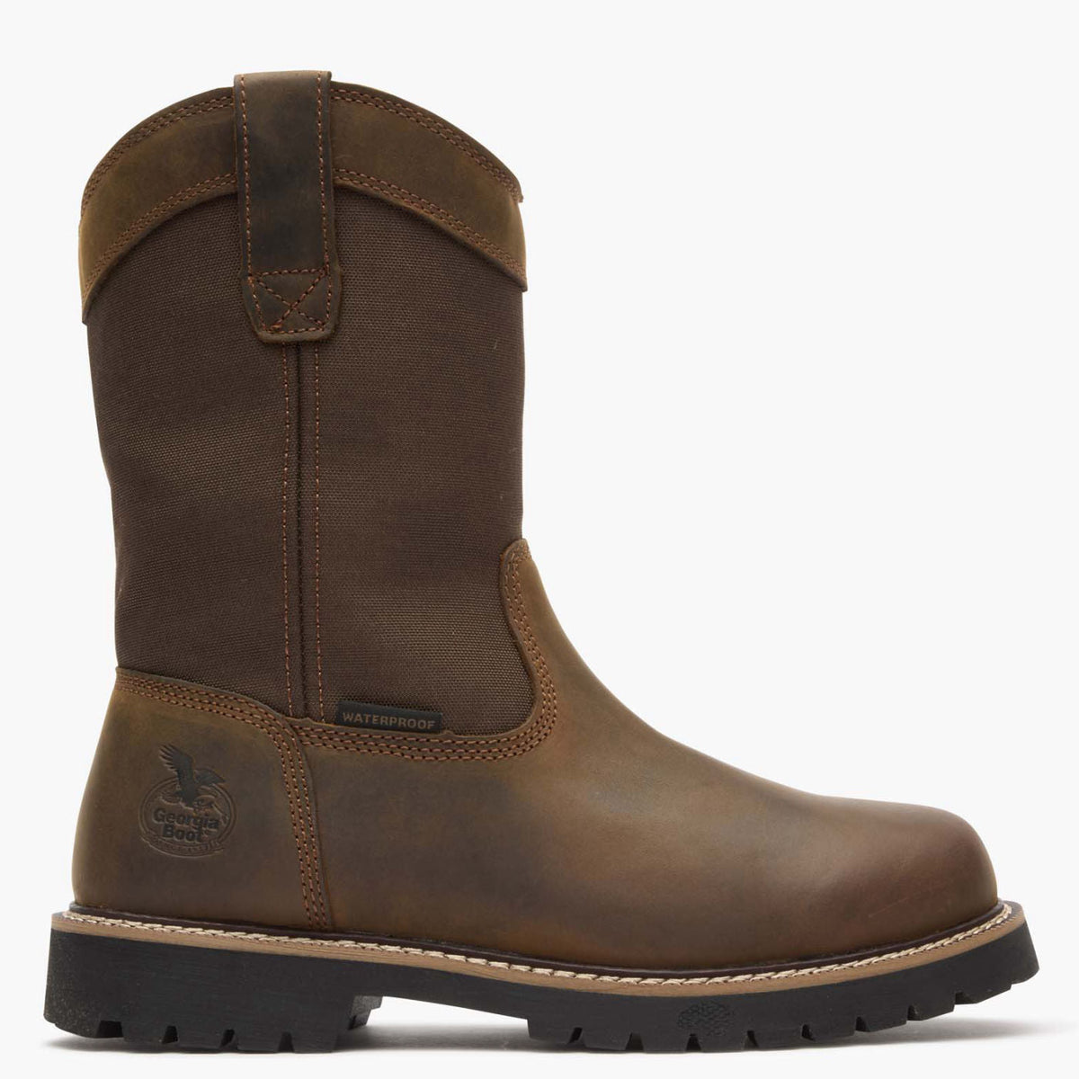 Men Georgia Boot Core 37 Waterproof 10" Pull-On Work Boot