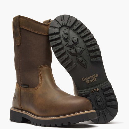 Men Georgia Boot Core 37 Waterproof 10" Pull-On Work Boot