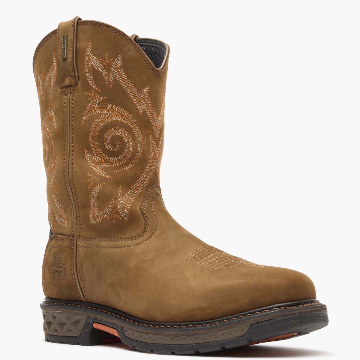 Men Georgia Boot Carbo-Tec LT Steel Toe Waterproof Pull On Work Boot