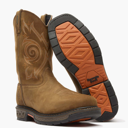 Men Georgia Boot Carbo-Tec LT Steel Toe Waterproof Pull On Work Boot