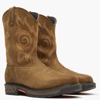 Men Georgia Boot Carbo-Tec LT Steel Toe Waterproof Pull On Work Boot