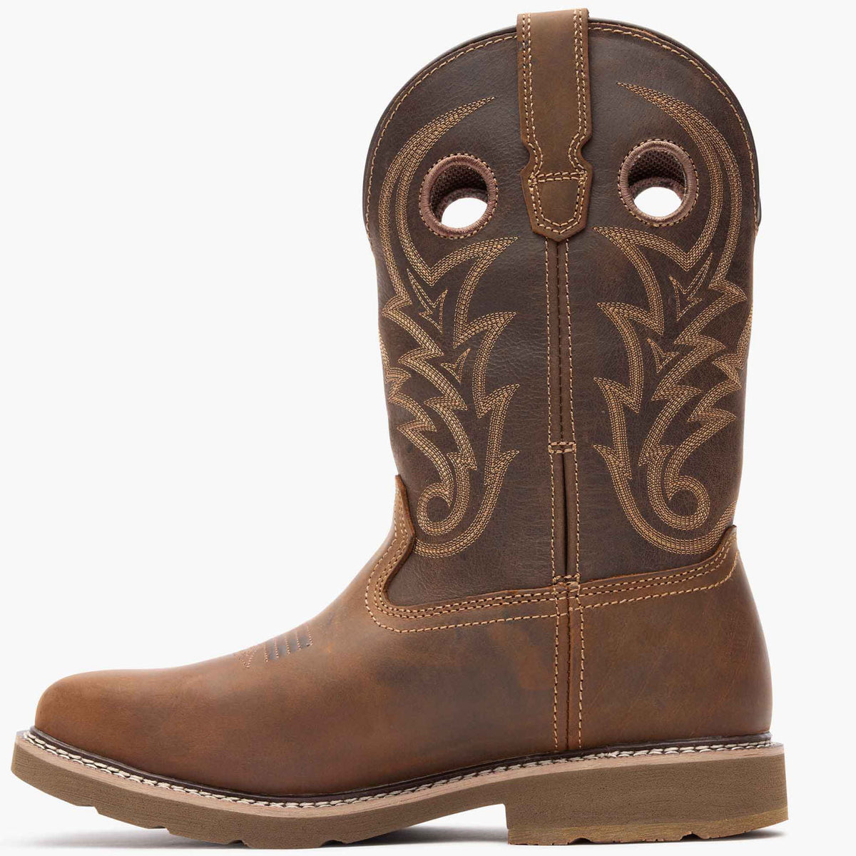 Men Georgia Boot Core 37 Western 11" Steel Toe Waterproof Pull-On Work Boo