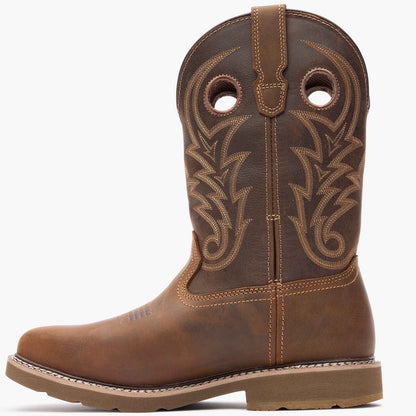 Men Georgia Boot Core 37 Western 11" Steel Toe Waterproof Pull-On Work Boo