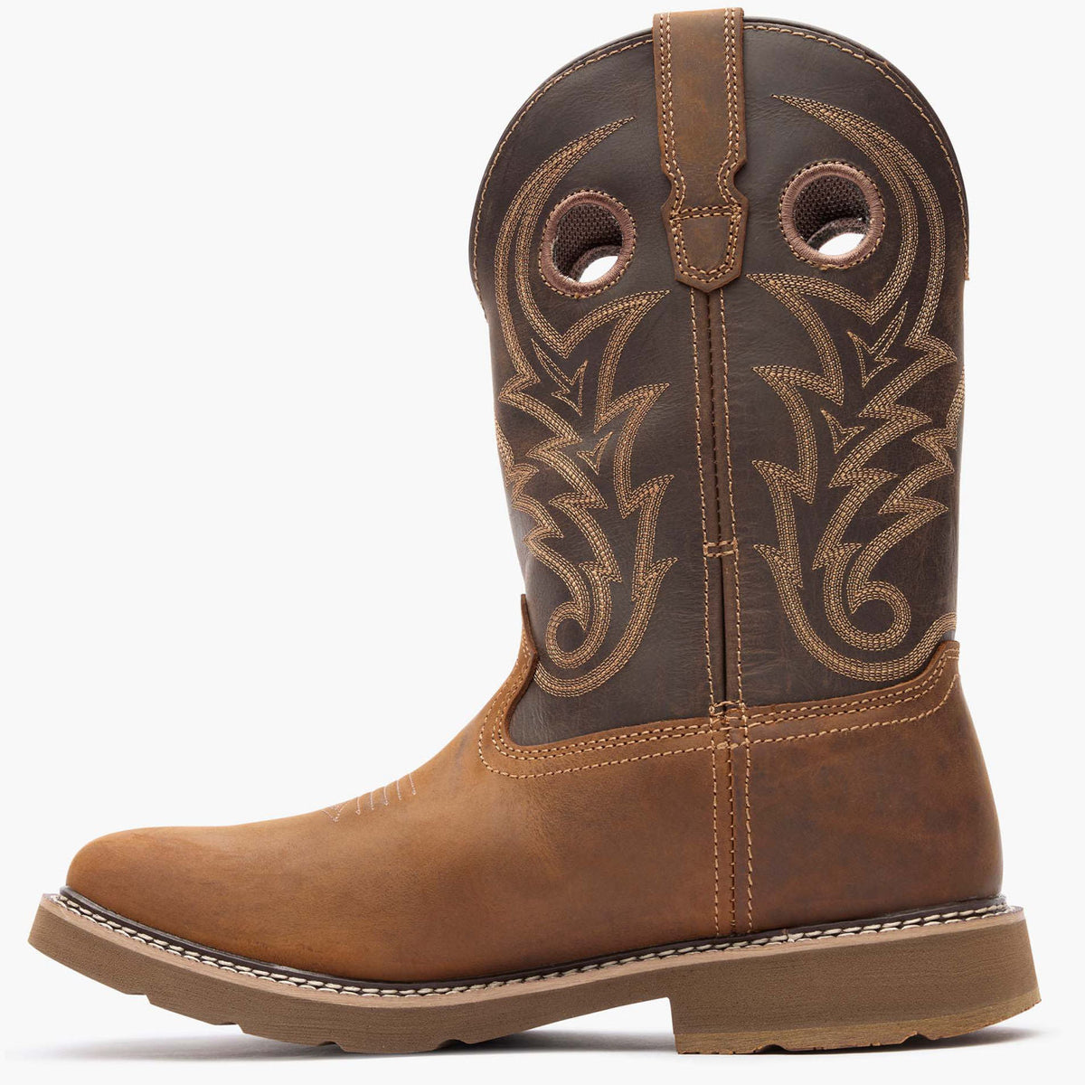 Men Georgia Boot Core 37 Western 11" Waterproof Pull-On Work Boot
