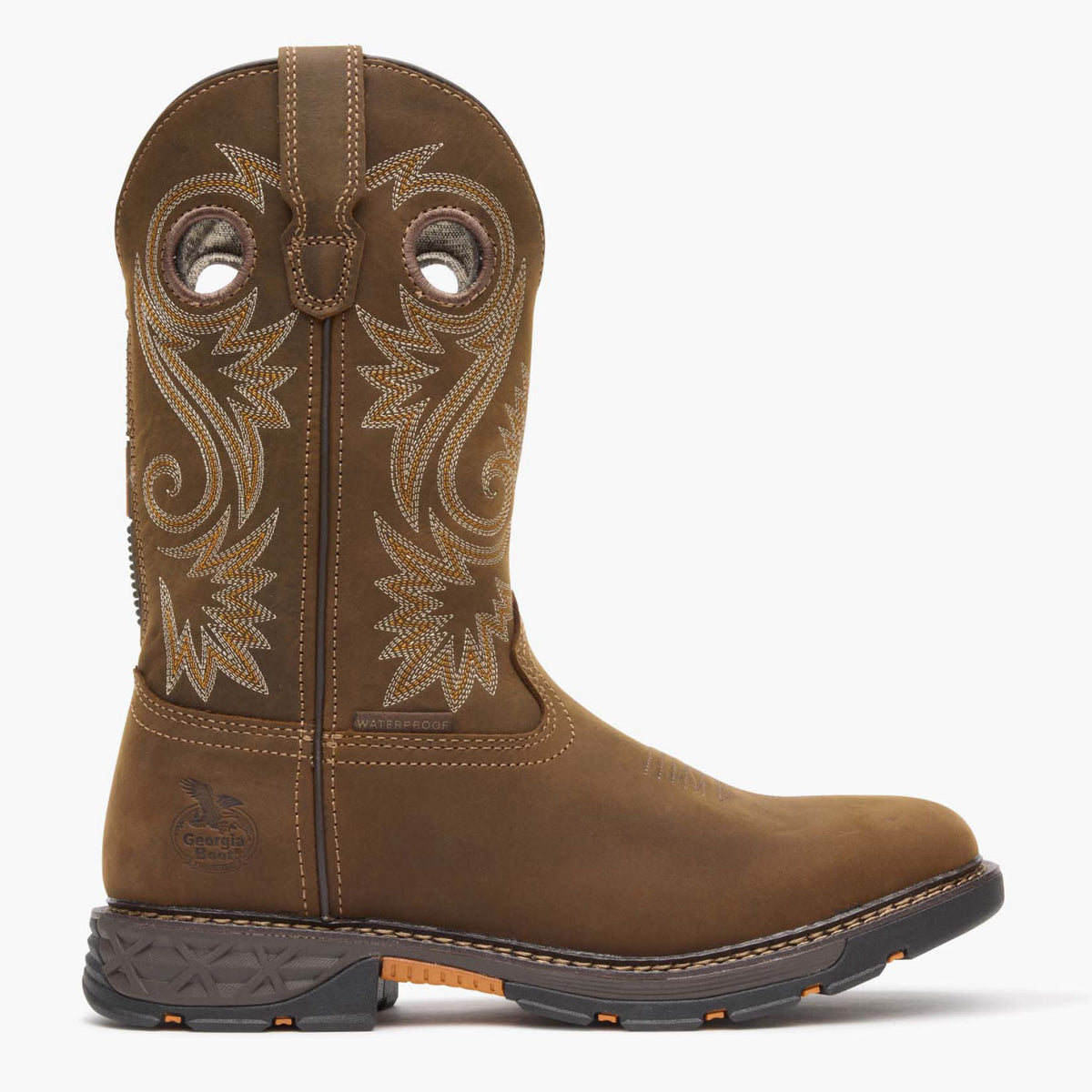 Men Georgia Boot Men's Carbo-Tec FLX Waterproof Pull-On Work Boot