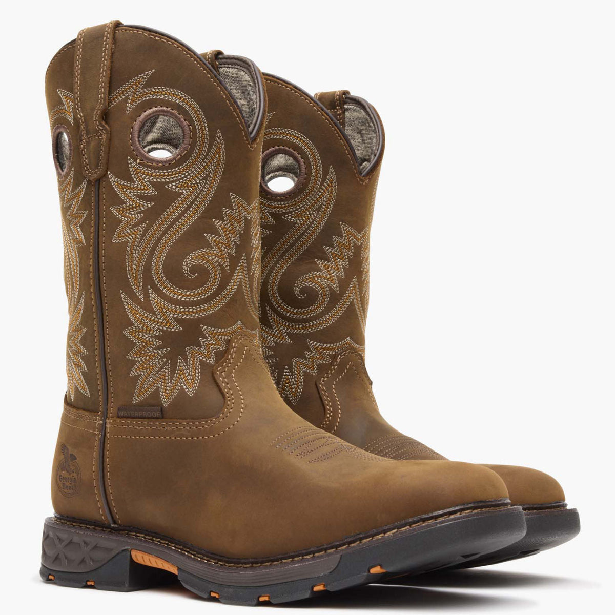 Men Georgia Boot Men's Carbo-Tec FLX Waterproof Pull-On Work Boot