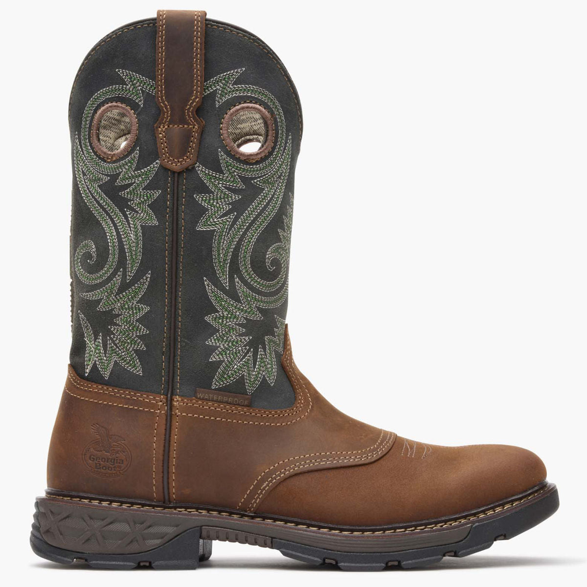 Men Georgia Boot Carbo-Tec FLX Waterproof Pull-on Work Boot
