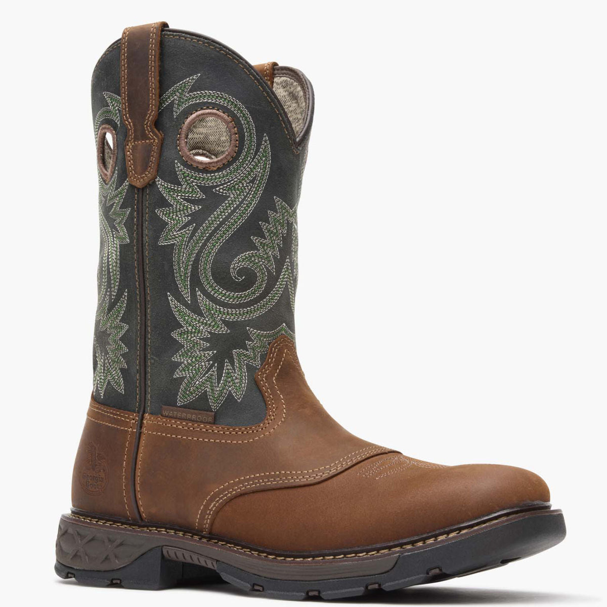Men Georgia Boot Carbo-Tec FLX Waterproof Pull-on Work Boot